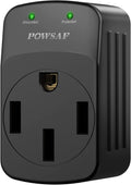 POWSAF 15A male to 50A female RV power adapter in black