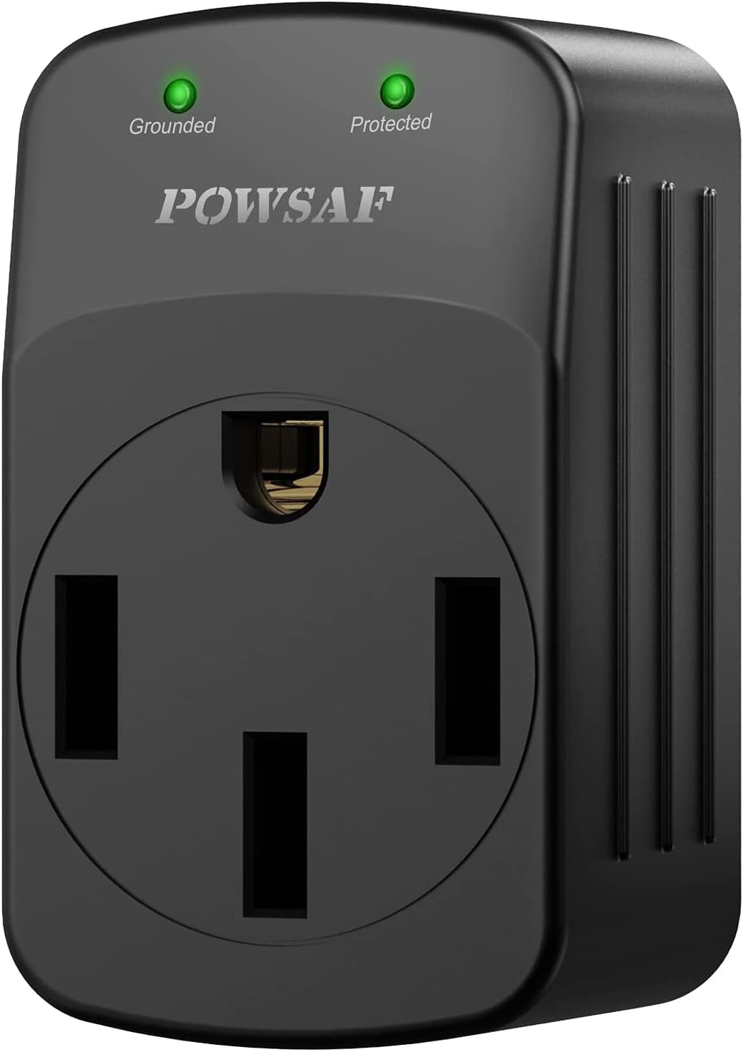 POWSAF 15A male to 50A female RV power adapter in black