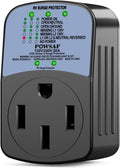POWSAF 50A RV surge protector with circuit analyzer and weather-resistant housing