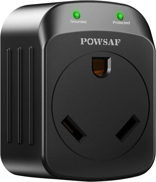 POWSAF 15A male to 30A female RV power adapter NEMA 5-15P to TT-30R